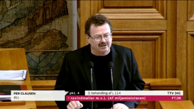 TV fra Folketinget – 3. behandling af lovforslag L114 / Østerild