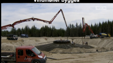 Østerild: Vindmøller bygges