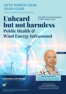 Folkesundhed og vindmøllestøj i Europa-Parlamentet d. 24. marts 2026!
